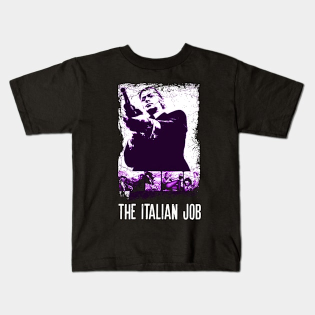 Heist, Gold, and Retro Charm The Italian Tee Collection Kids T-Shirt by NinaMcconnell